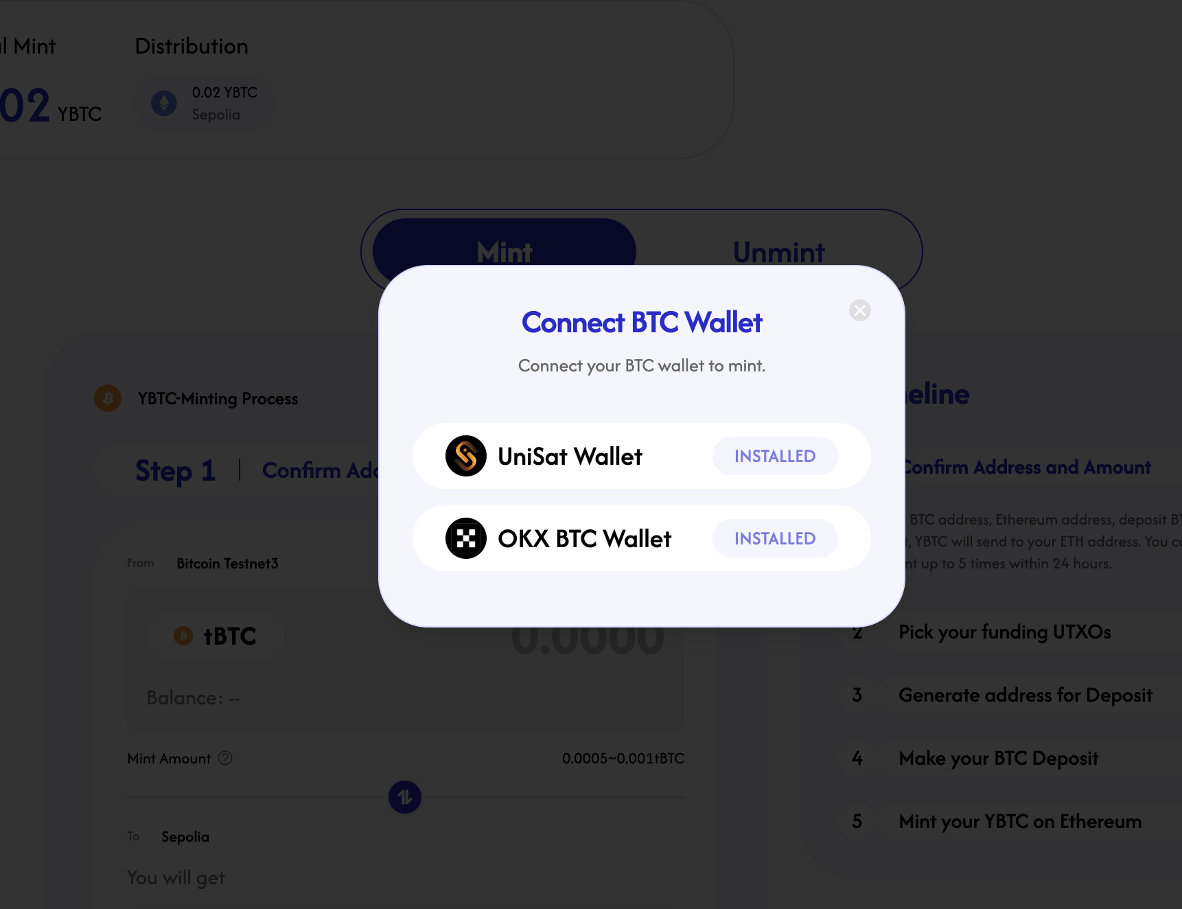 Connect Bitcoin Wallet